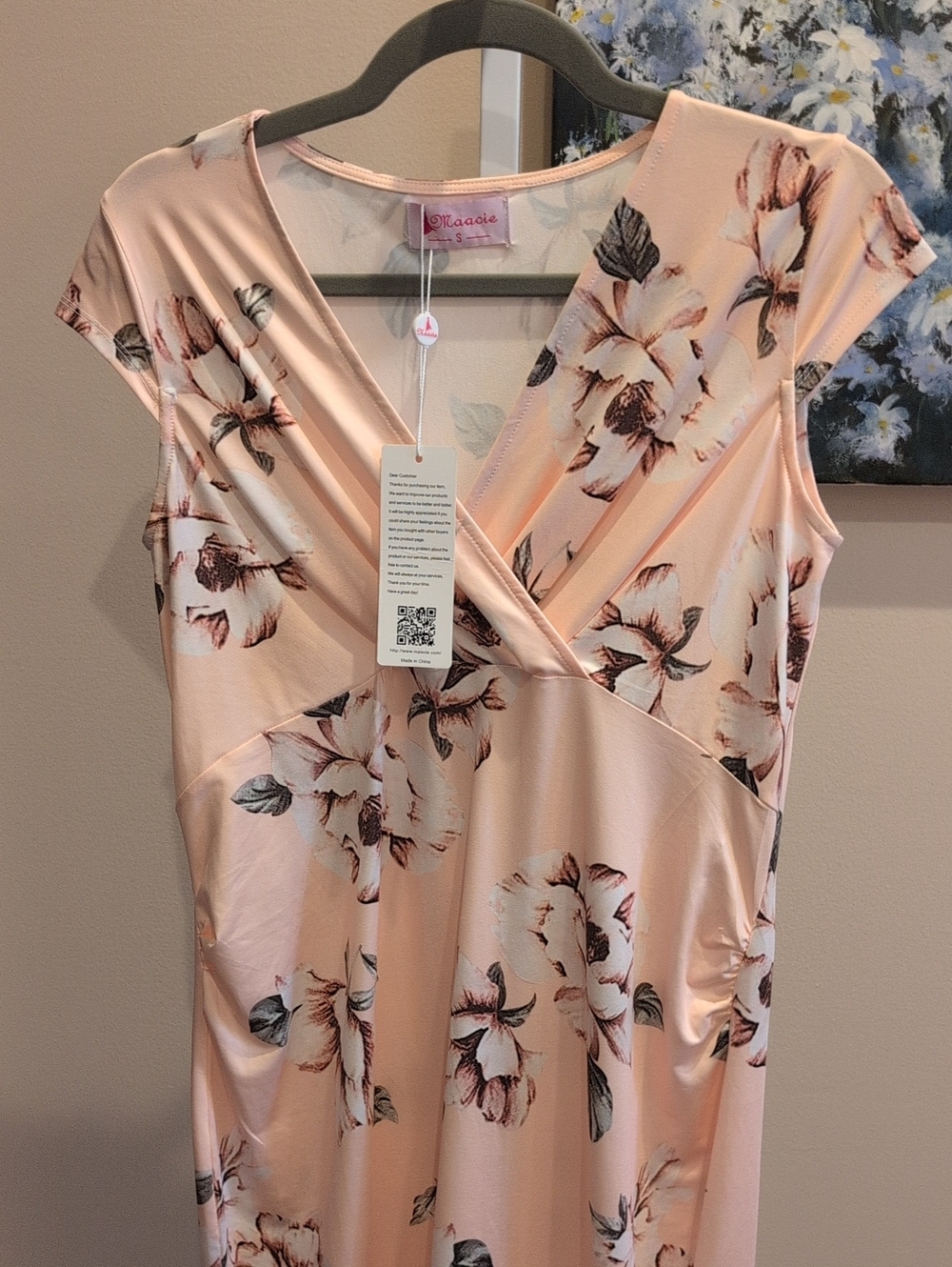 Maacie Women's Blush Pink Floral Dress